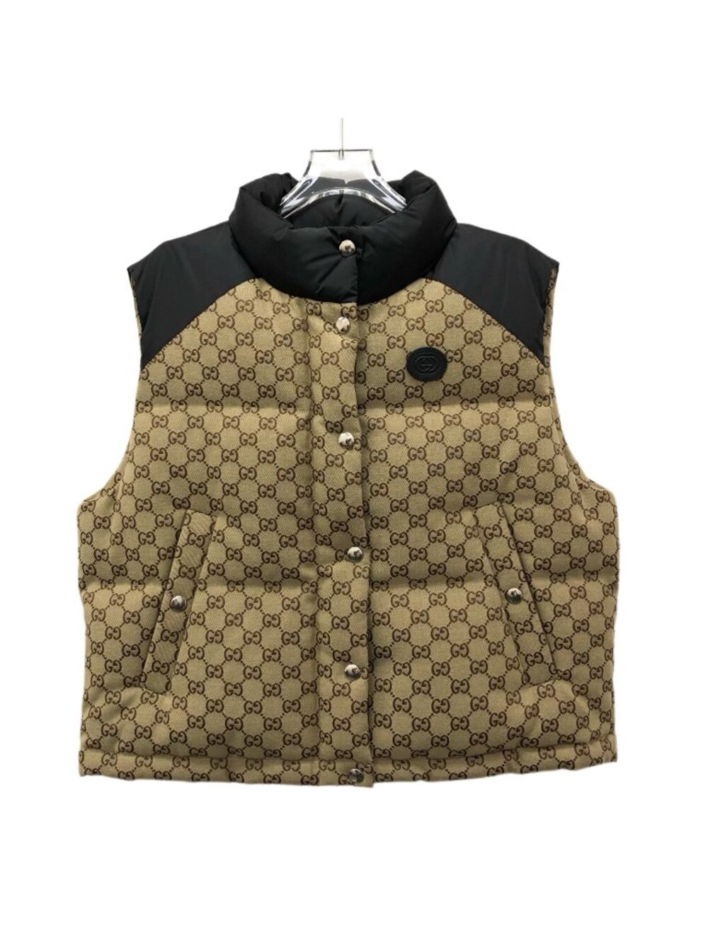 Gucci Color-Block Logo Jacquard Down Vest